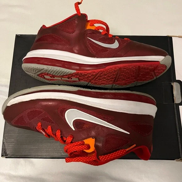 Nike LeBron James Cherry Red Low Top Sneakers Men’s Size 11 UGC See Photos - Picture 7 of 13